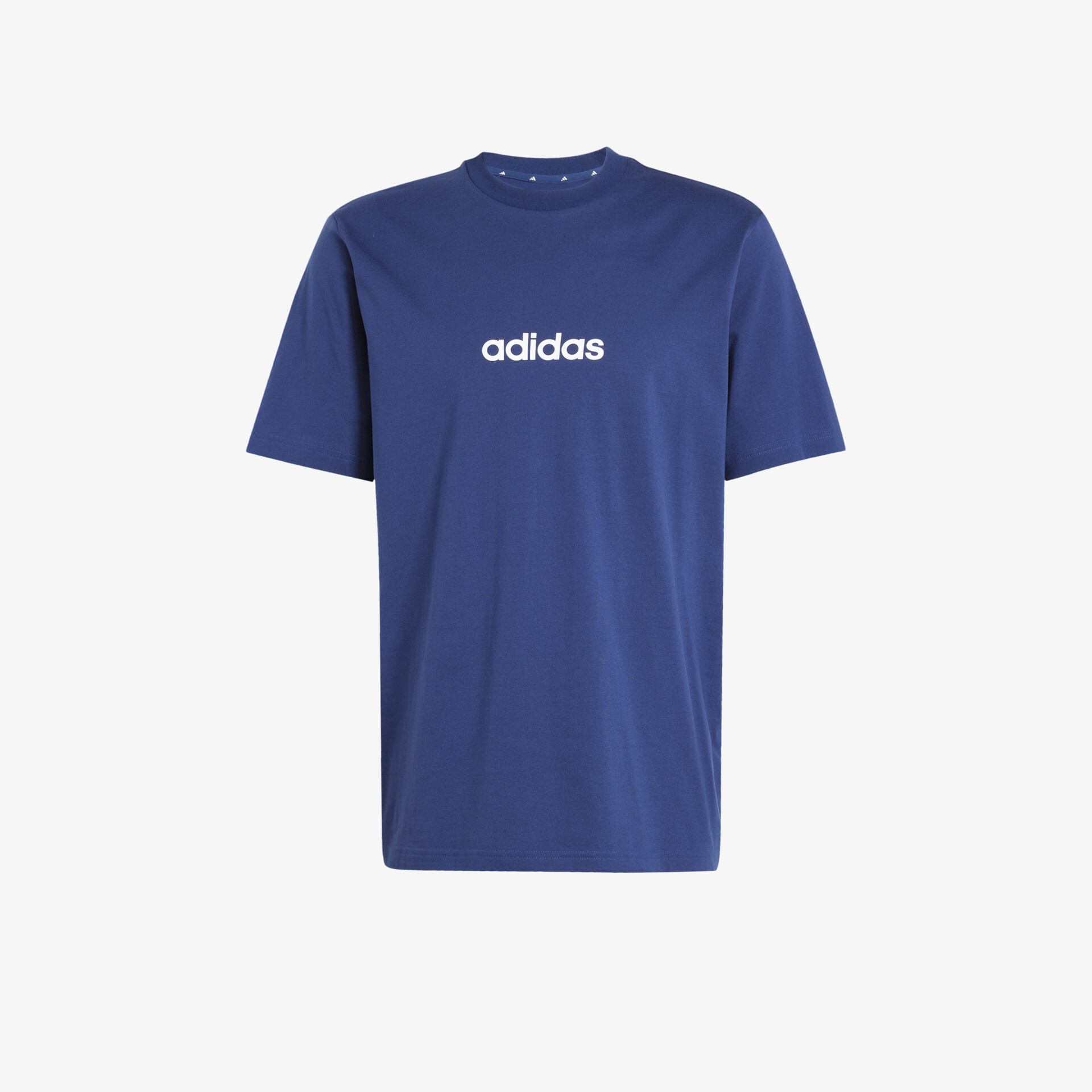 adidas Essentials Linear Single Jersey Herren T-Shirt blau
