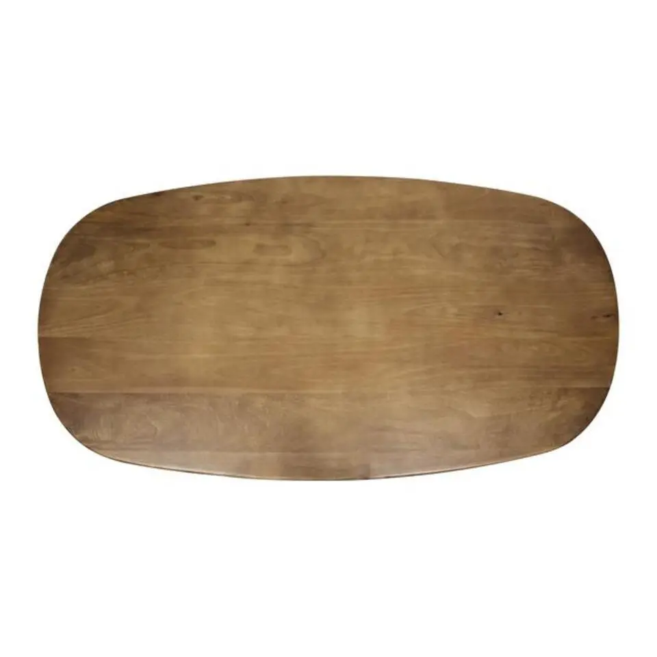 Hoyz Collection - Eetkamertafel 180cm Cliff Ovale Buis - Massief Mango Zandkleur