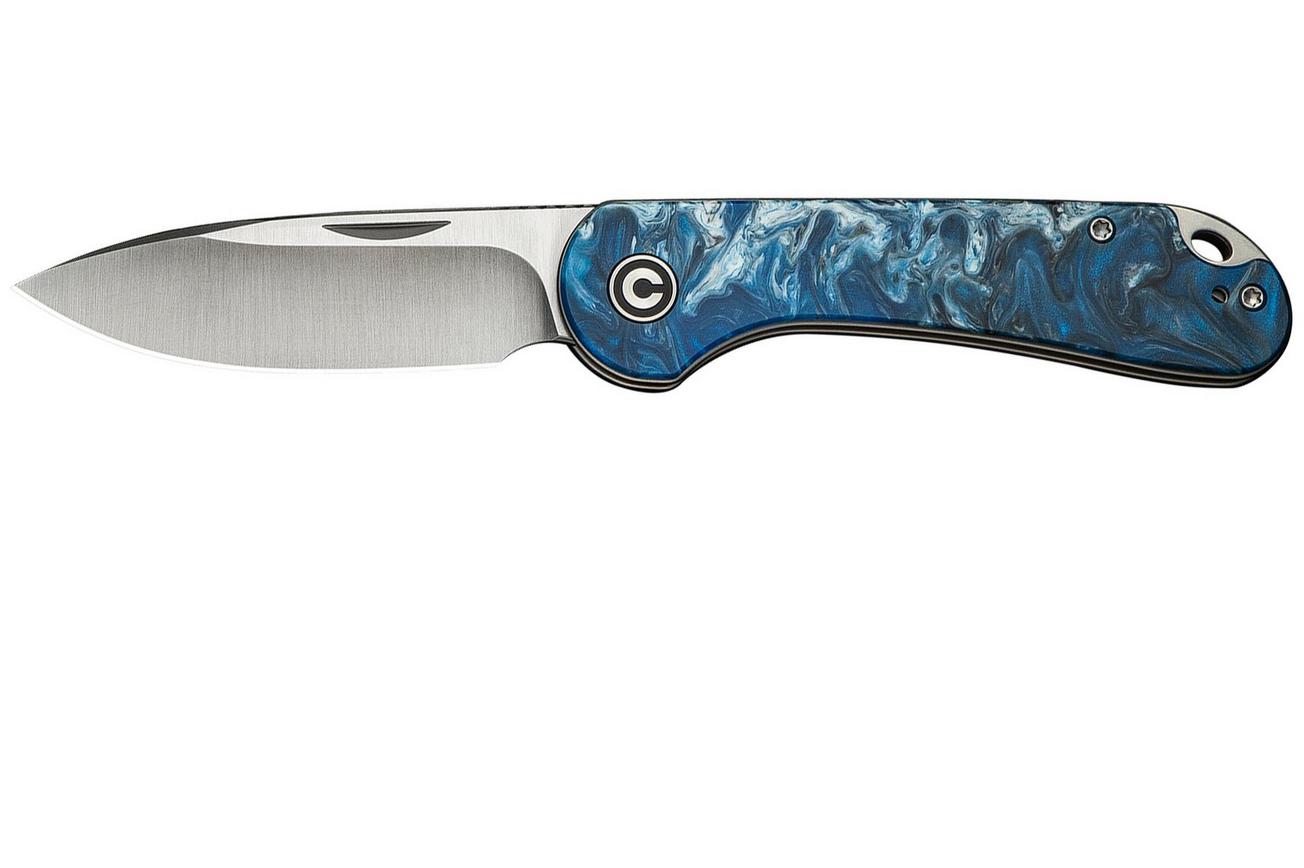 Civivi Elementum Slip Joint C18062AJ-4 Satin, Blue Ocean Resin, slipjoint zakmes