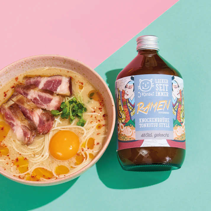 Bouillon de porc bio - Base Tonkotsu pour Ramen