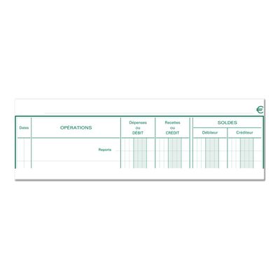 Exacompta - Carnet de Position de compte - 21 x 19 cm - 80 pages