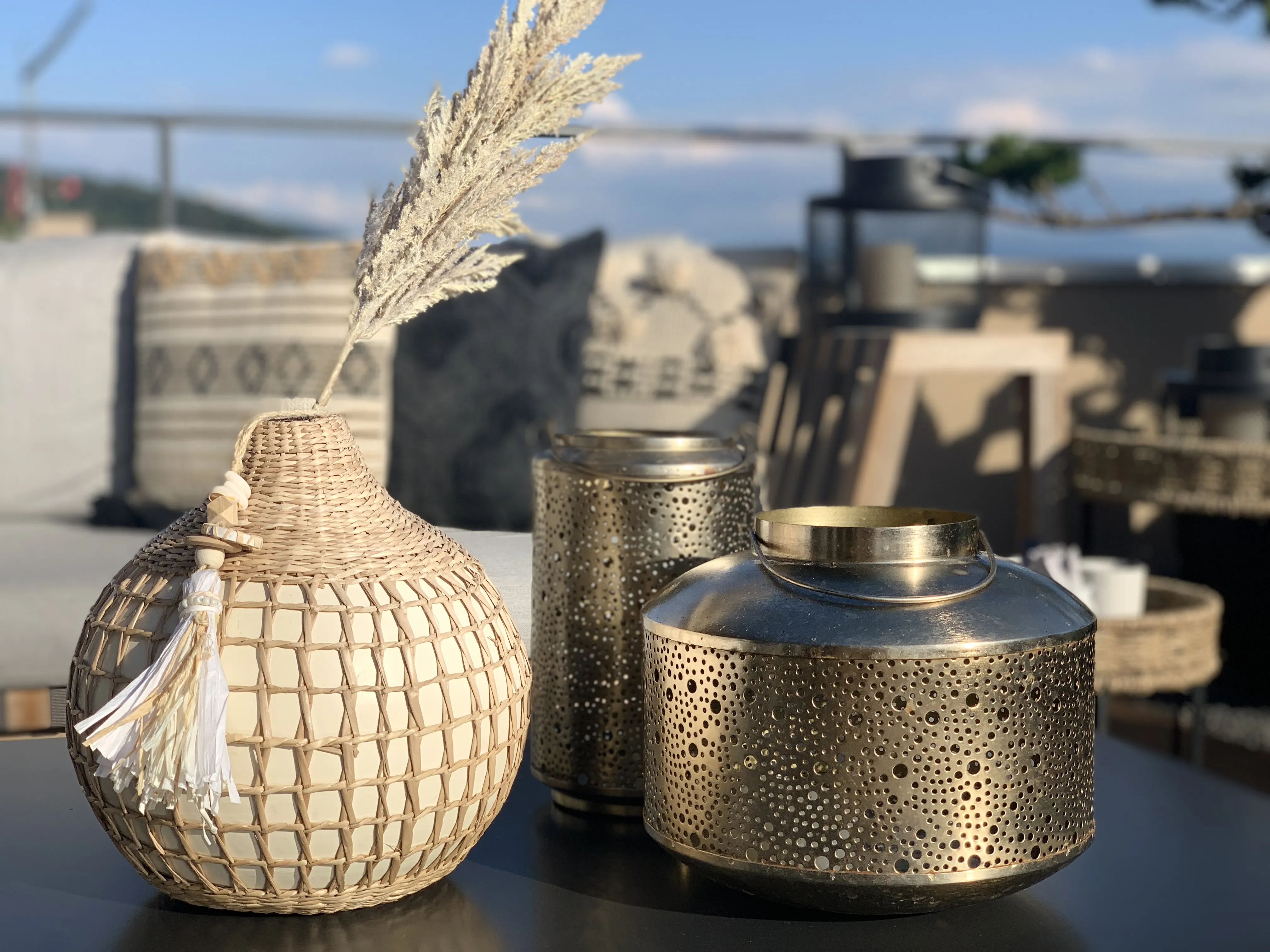 Lantaarn CORFU Metaal 25 cm Goud