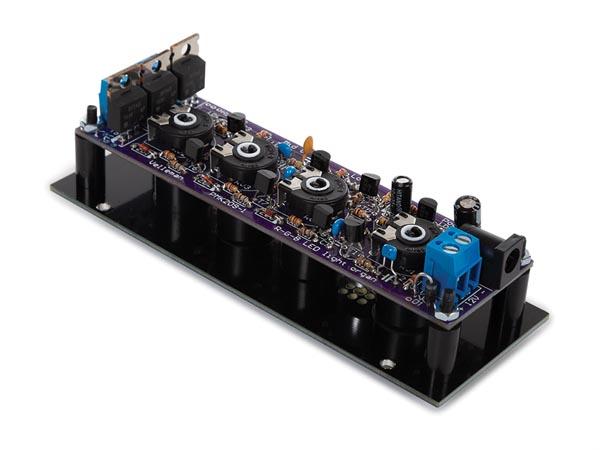 Whadda Bausatz 3-Kanal RGB LED-Lichtorgel RGB LED-Lichtorgel zum steuern von 12 V oder 24 V RGB LED-Leisten