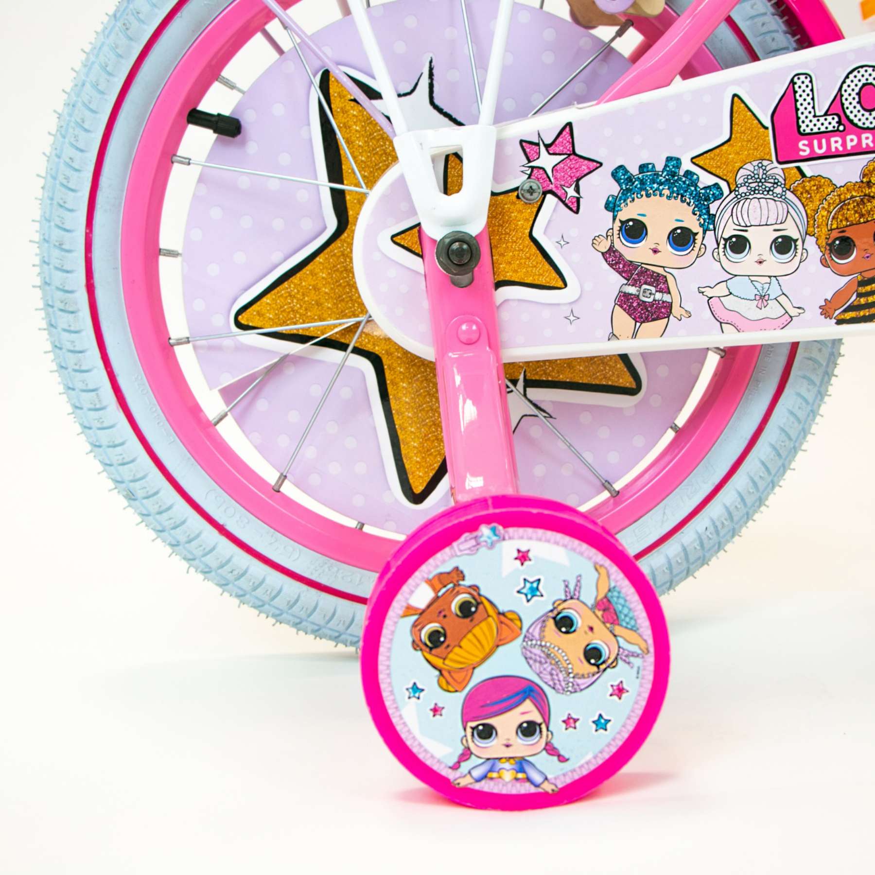 TPFSports LOL Surprise Kinderfahrrad - Mädchen - 16 Zoll - 2 Handbremsen - Pink