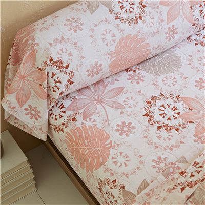 Linge de lit motif exotique - BECQUET CRÉATION