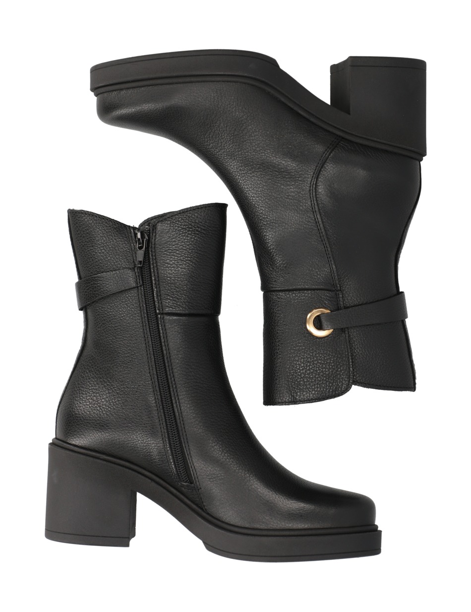 Glattleder Stiefelette
