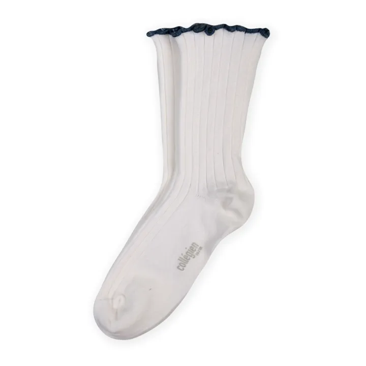 Collégien Chaussettes Delphine | Blanc