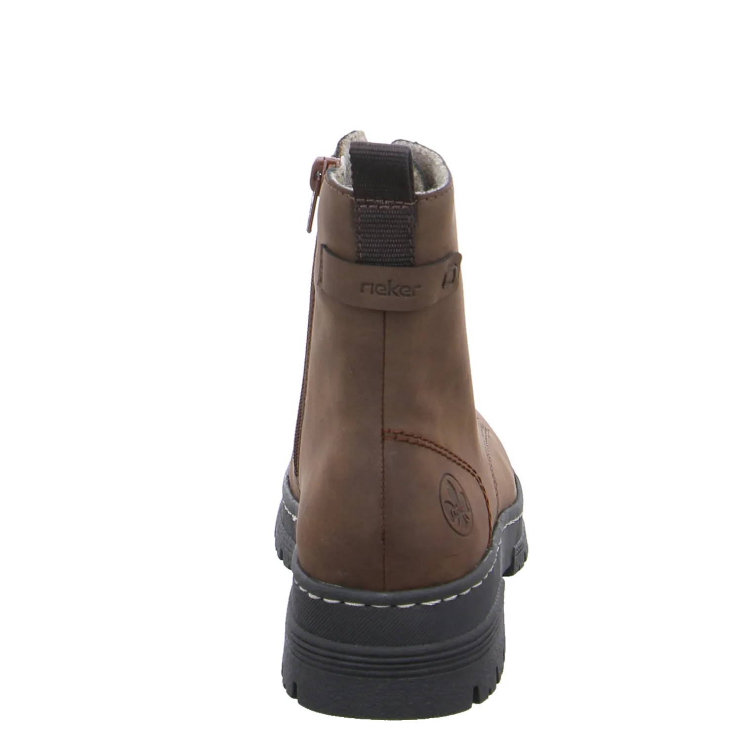 RIEKER Boot Braun Lederimitat