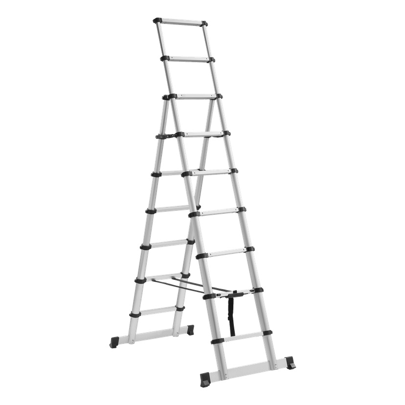 Teleskopisk gardintrapp 7x2 trinn