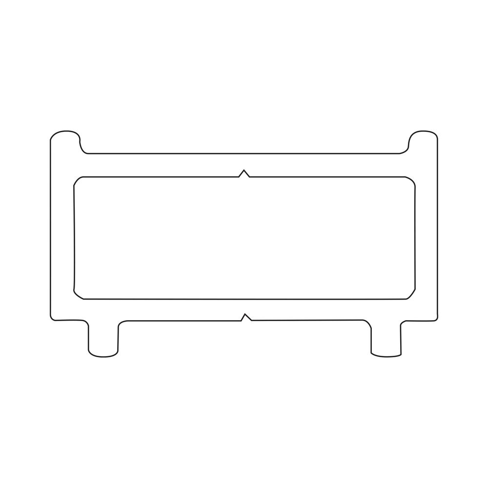 Sealskin Contour verbredingsprofiel 1cm grijs