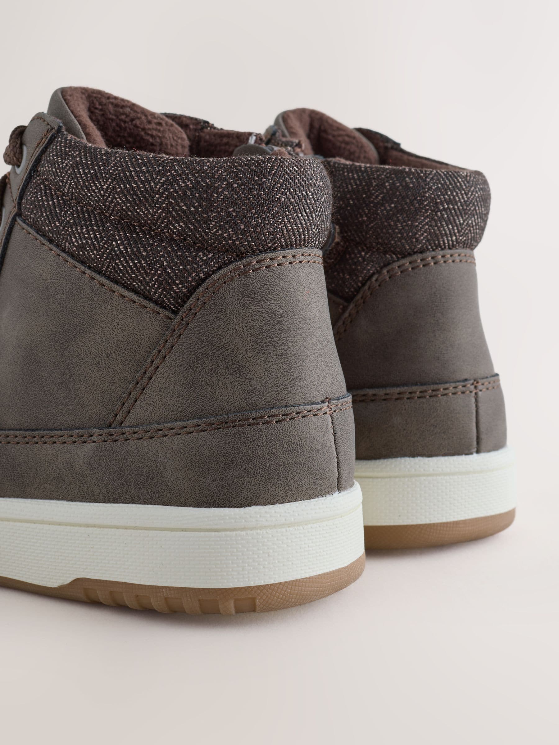 Chocoladebruin - Warm gevoerde hoge boots