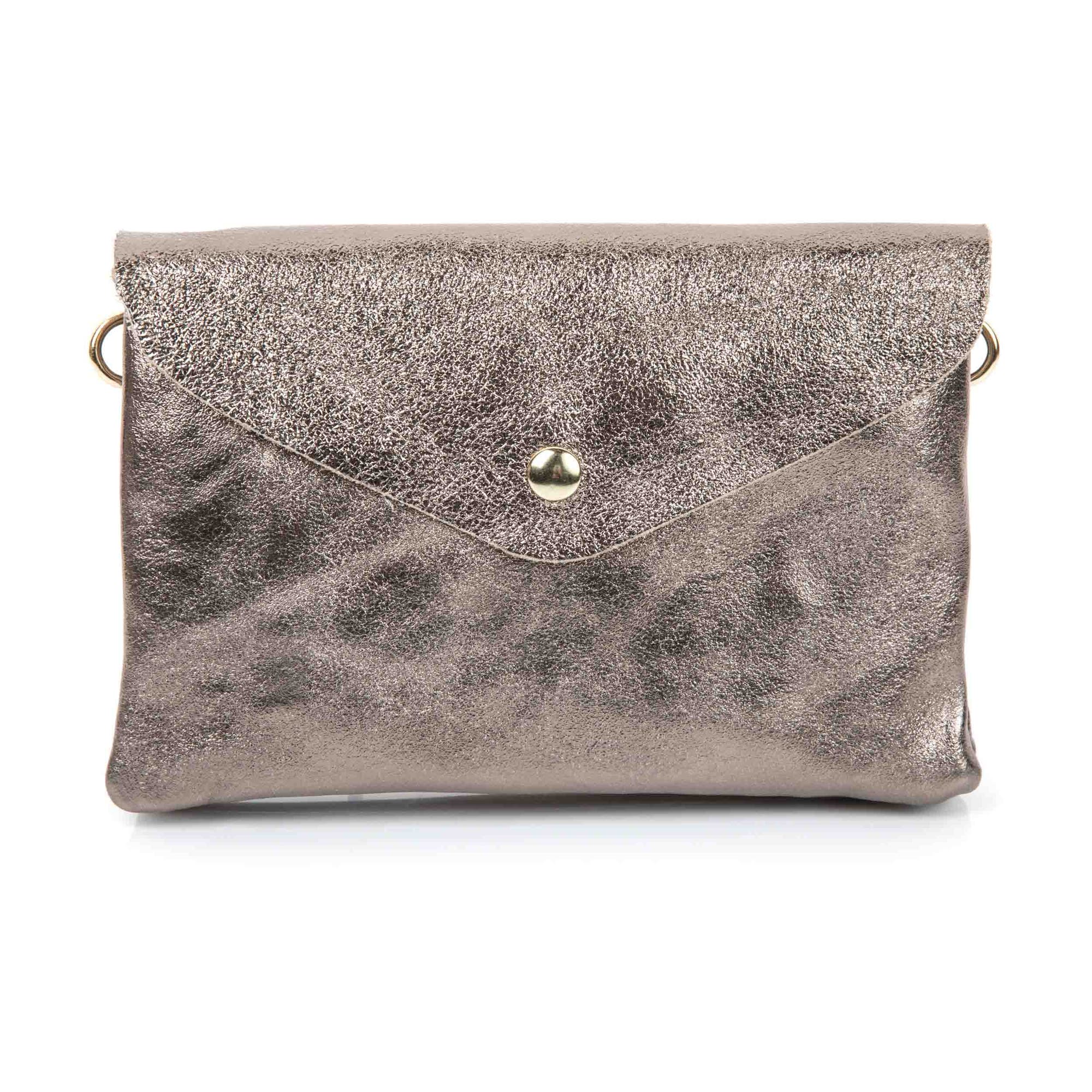 Sac bandoulière en cuir bronze