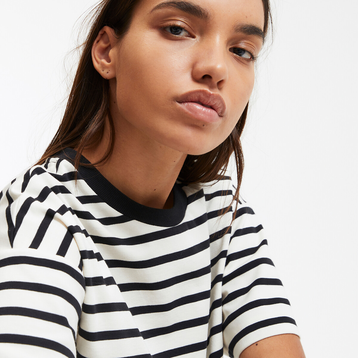 COLEÇÃO LA REDOUTE<br>Camiseta listrada folgada, estampa exclusiva Paul
