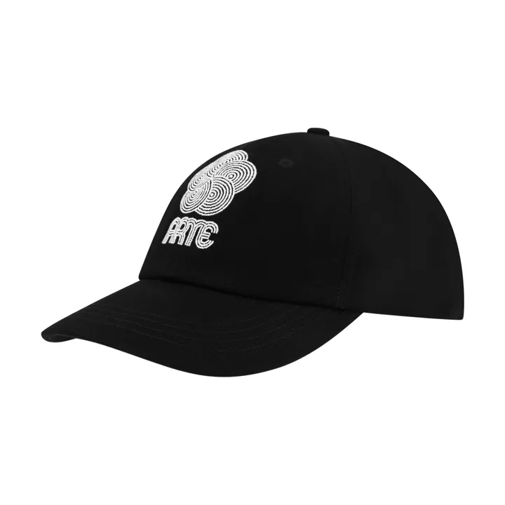 Arte Antwerp Casquette Circle Flower Embroidery | Noir