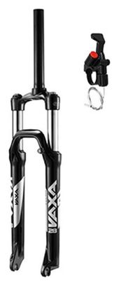 fourche vtt 29   vaxa 28 noir reglable-blocable au guidon deb. 100mm pivot lisse 295mm conique 1 1-2 - 1''1-8-28 6 exterieur