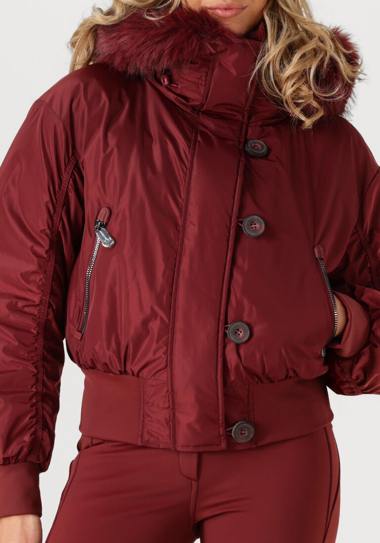 rode goldbergh gewatteerde jas jeanne ski jacket faux border