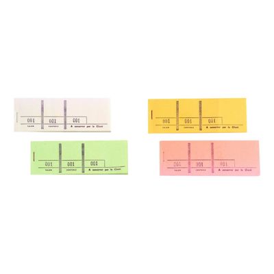 Exacompta - 10 Blocs passe-partout 3 volets - 48 x 150 mm - numéroté