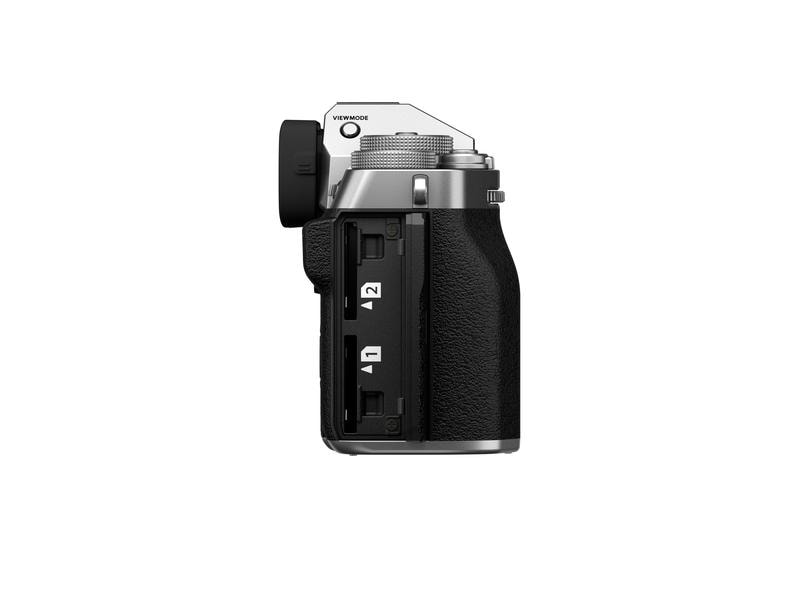 Fujifilm Fotokamera X-T5 Kit XF 16-50mm Silber Spiegellose Systemkamera mit 40.2 Megapixel-Sensor und integriertem Fünf-Achsen-Bildstabilisator inkl. Objektiv