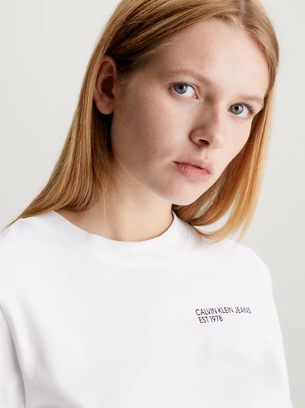 Camiseta de manga comprida com logotipo