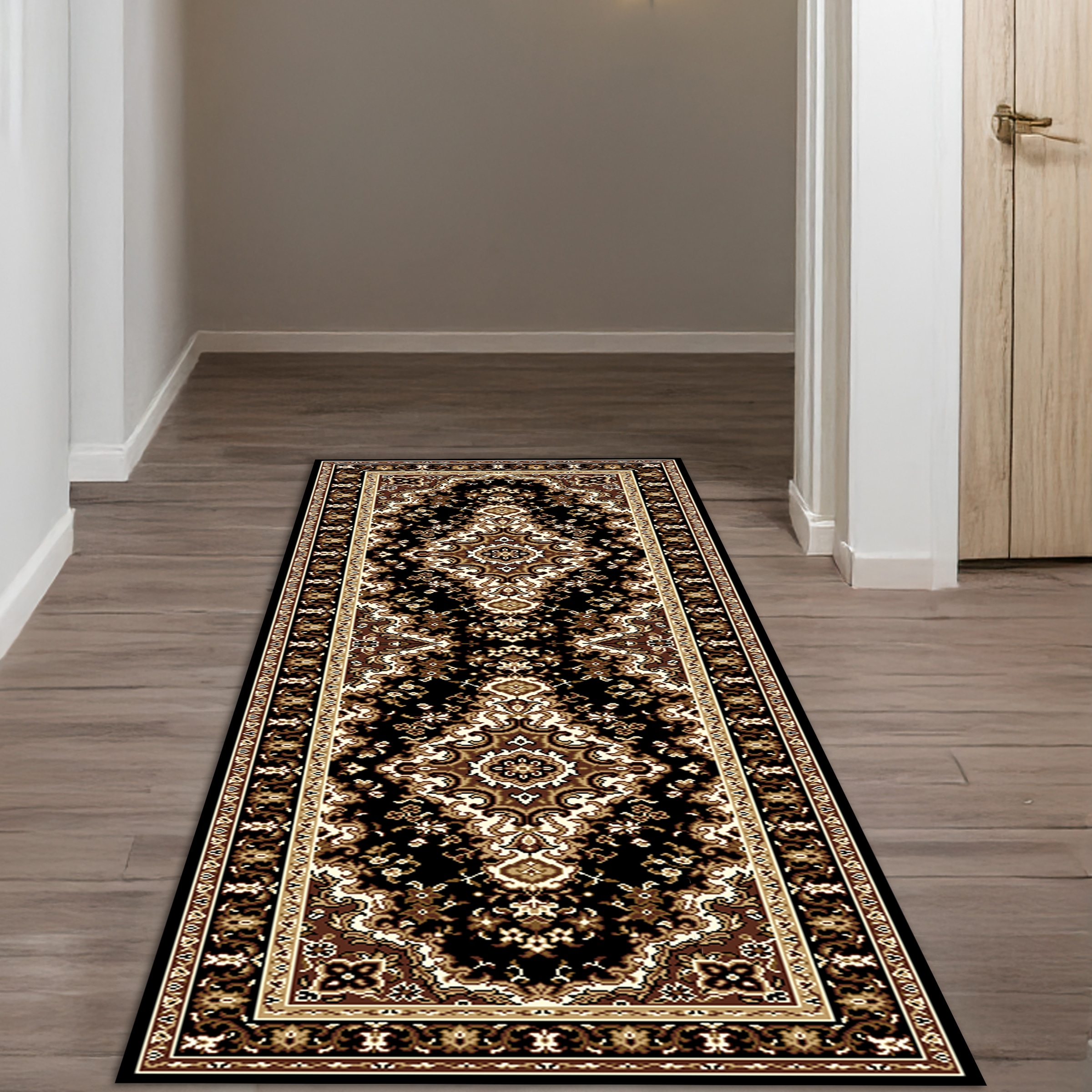 my home Läufer »Oriental, Made in Belgium« rechteckig 7 mm Höhe Läufer, Brücke, Kurzflor, Orient-Optik, mit Bordüre, gewebt