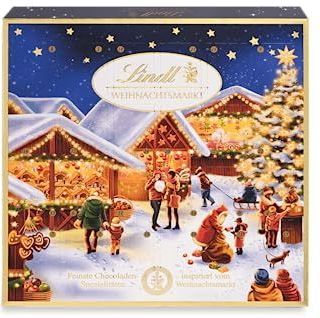Lindt Kerstmarkt Mini Adventskalender - 115g - Chocolade Adventskalender