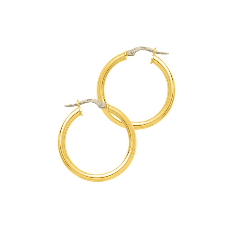 Créoles lisses Femme - Or 18 Carats - Diamètre 20mm
