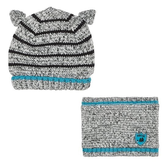 Ensemble tour de cou + bonnet Chic à Paris   Gris        de               Marèse