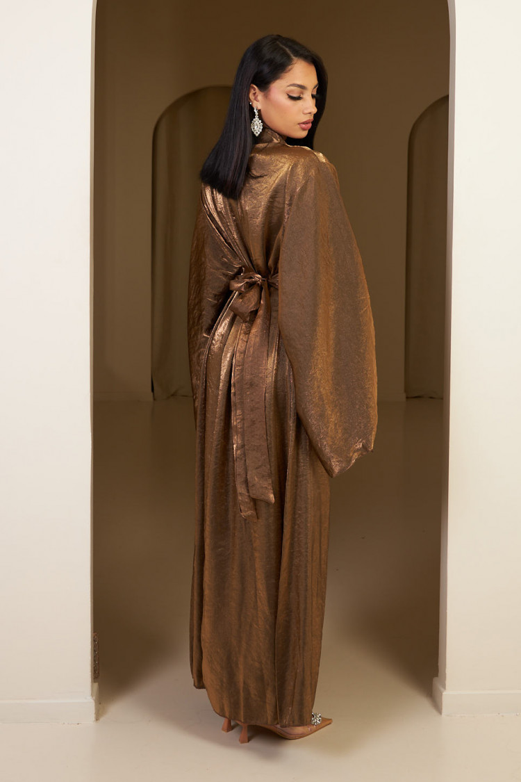 Robe pailleté marron ajustable