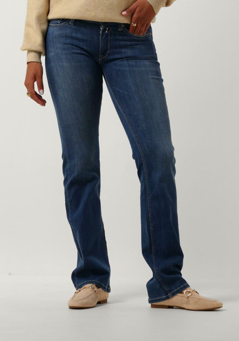 REPLAY blauwe replay slim fit jeans new luz bootcut pants