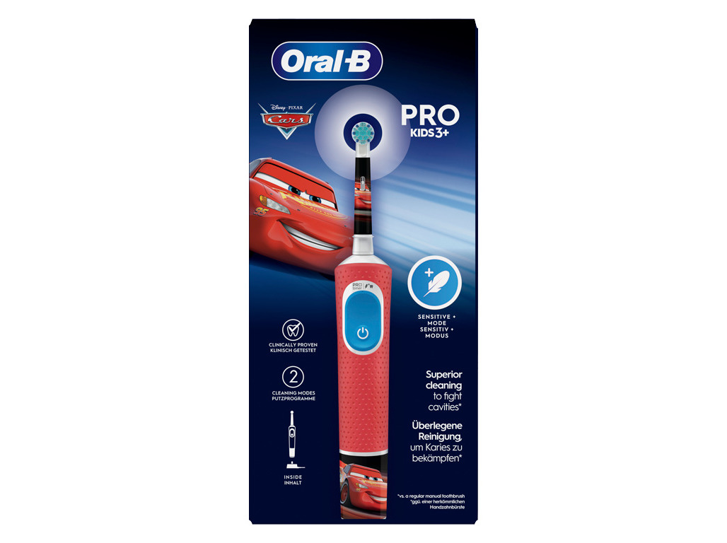 ESCOVA DENTES ELÉCTRICA ORAL B VIT PRO KIDS 3  CARS