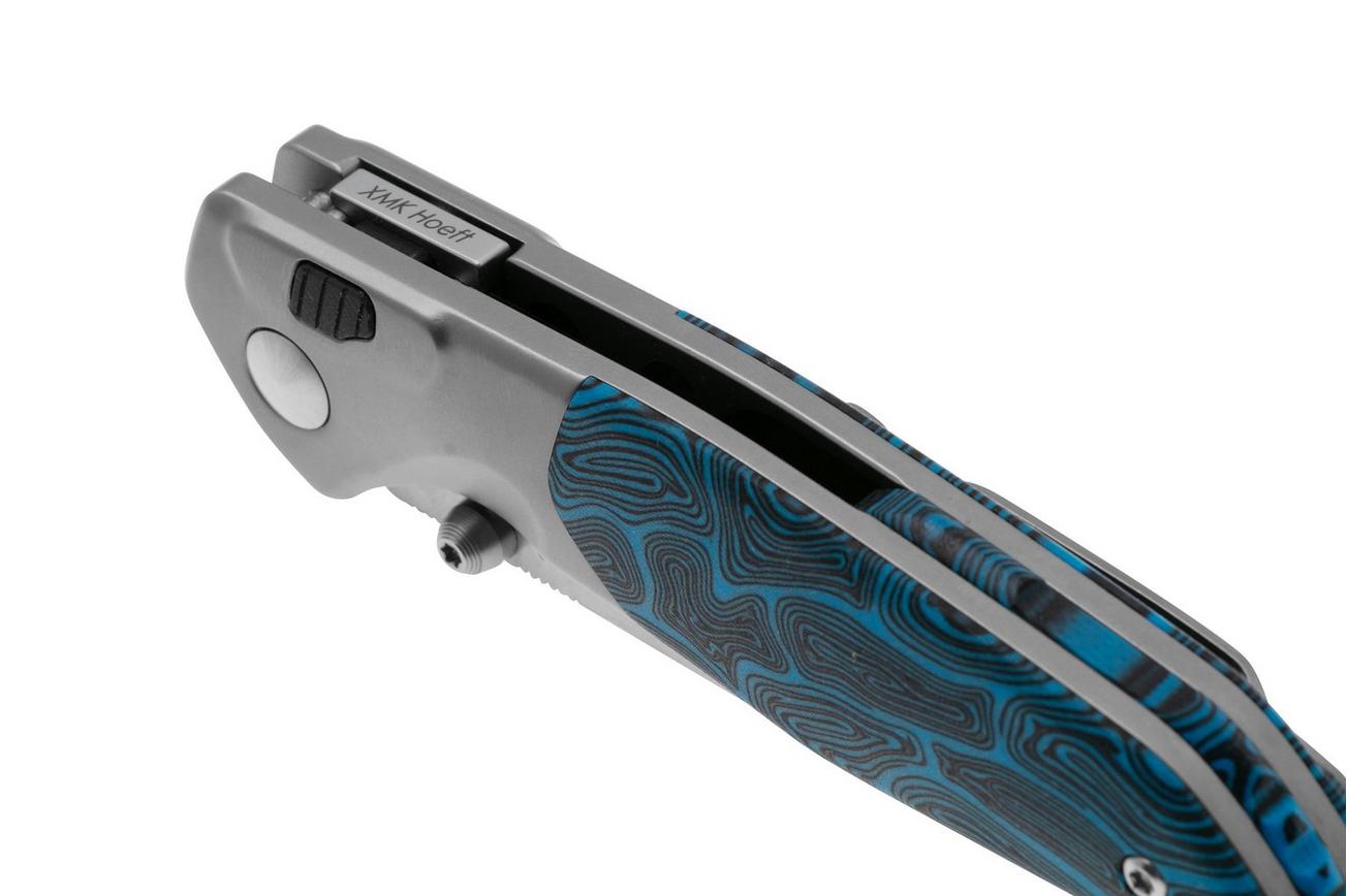 Real Steel Hoeft 7901DB Satin S35VN, Blue G-Mascus zakmes, Austin Fox design