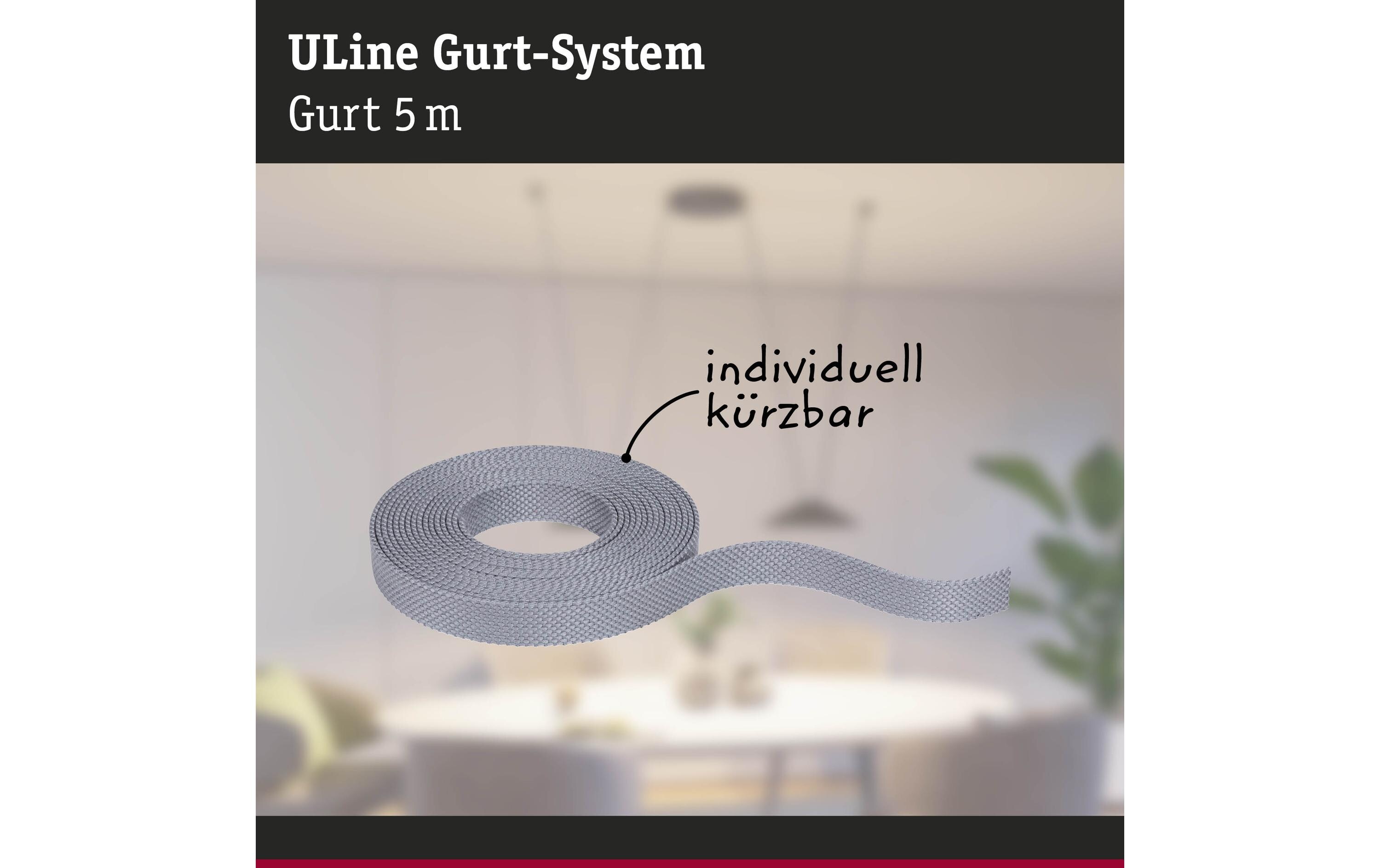 Gurt ULine 5 m, Dacron, GrauGurt-System als eine innovative Lösung für einzigartige Lichterlebnisse