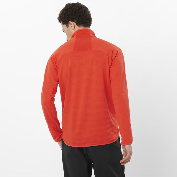 Sweat polaire SALOMON ESSENTIAL LIGHTWARM HZ CHERRY TOMATO