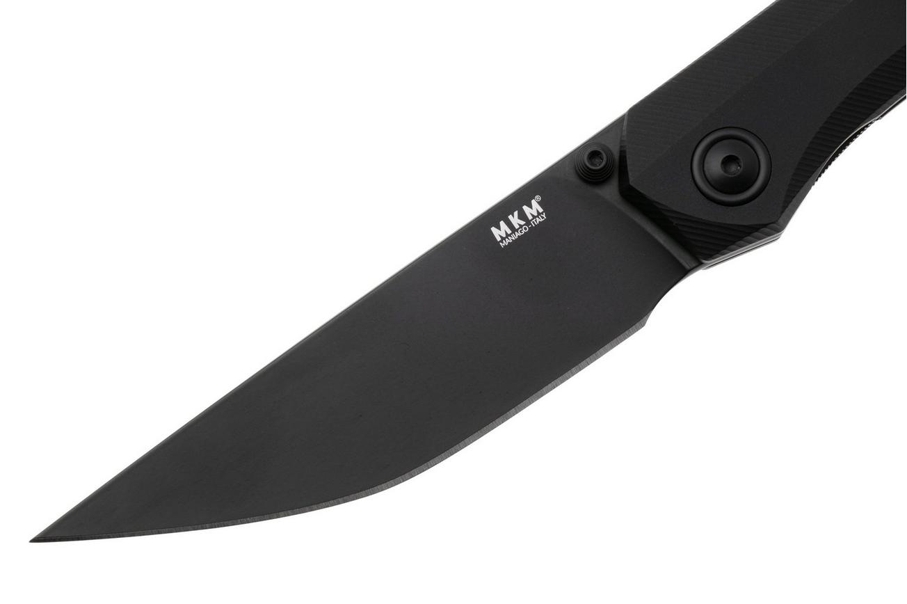MKM Detonario DT-ABKB Black PVD Böhler M390, Black Aluminium, zakmes, TNT Knives design