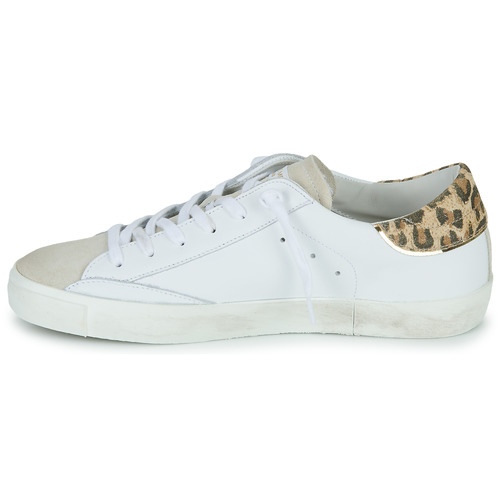Philippe Model - PRSX LOW WOMAN Blanco / Leopardo