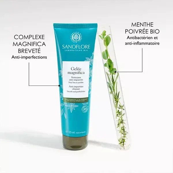 Gel de Limpeza Anti-Imperfeições Orgânico Sanoflore Magnifica 120ml