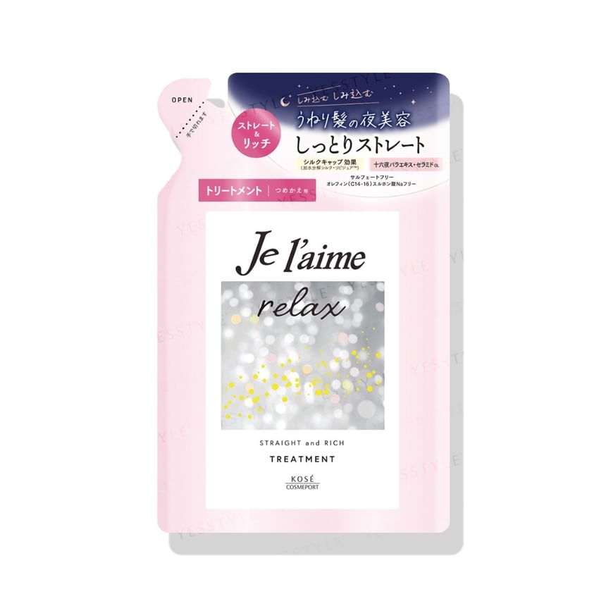 Kose - Je l'aime Relax Midnight Repair Haarbehandeling Straight & Rich