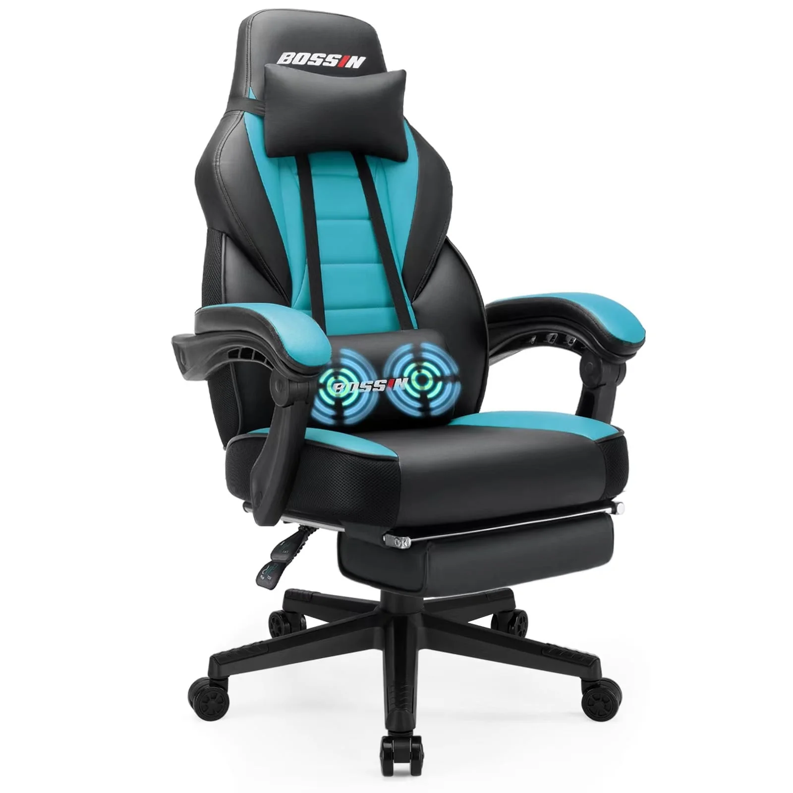 BOSSIN Racing Style Gaming Chair,300 lbs Big and Tall gamer chair High Back Computer Chair
