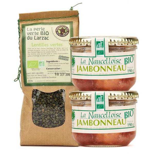 Jambonneau aux lentilles maison bio