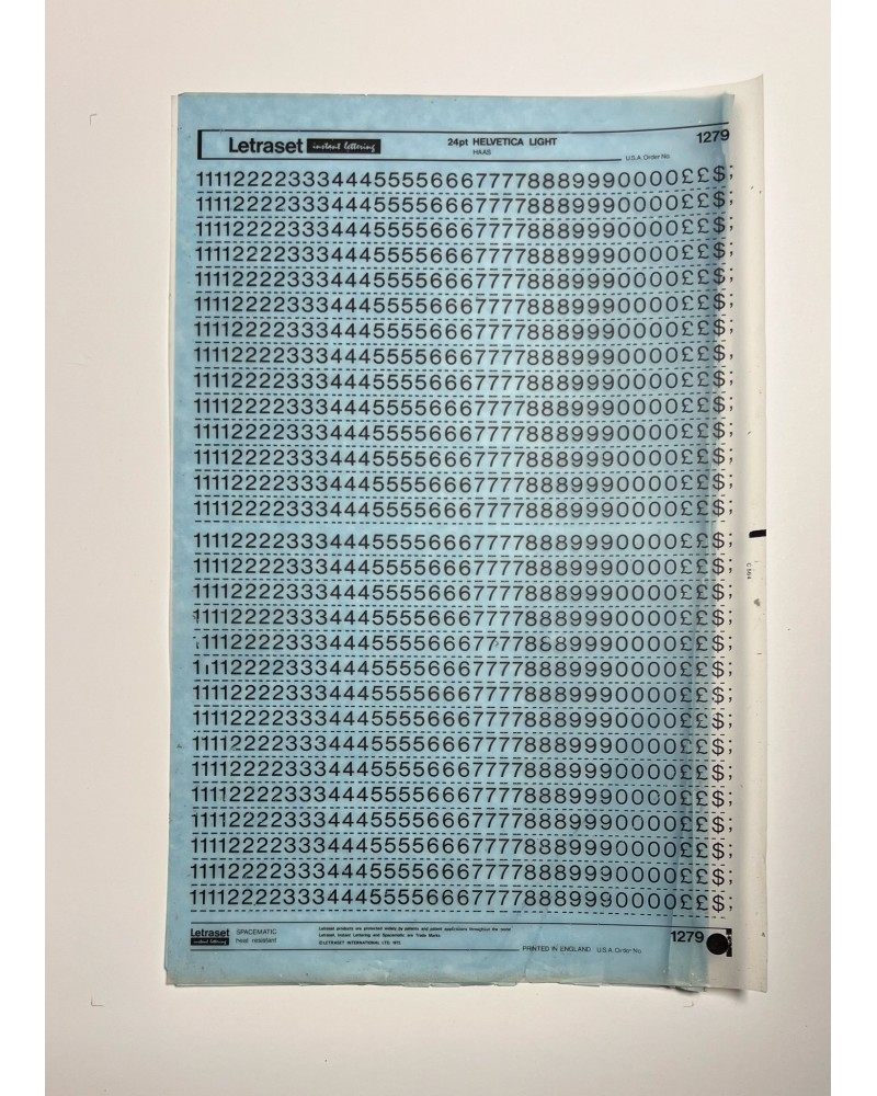 letraset-1279- HELVETICA LIGHT - 24pt