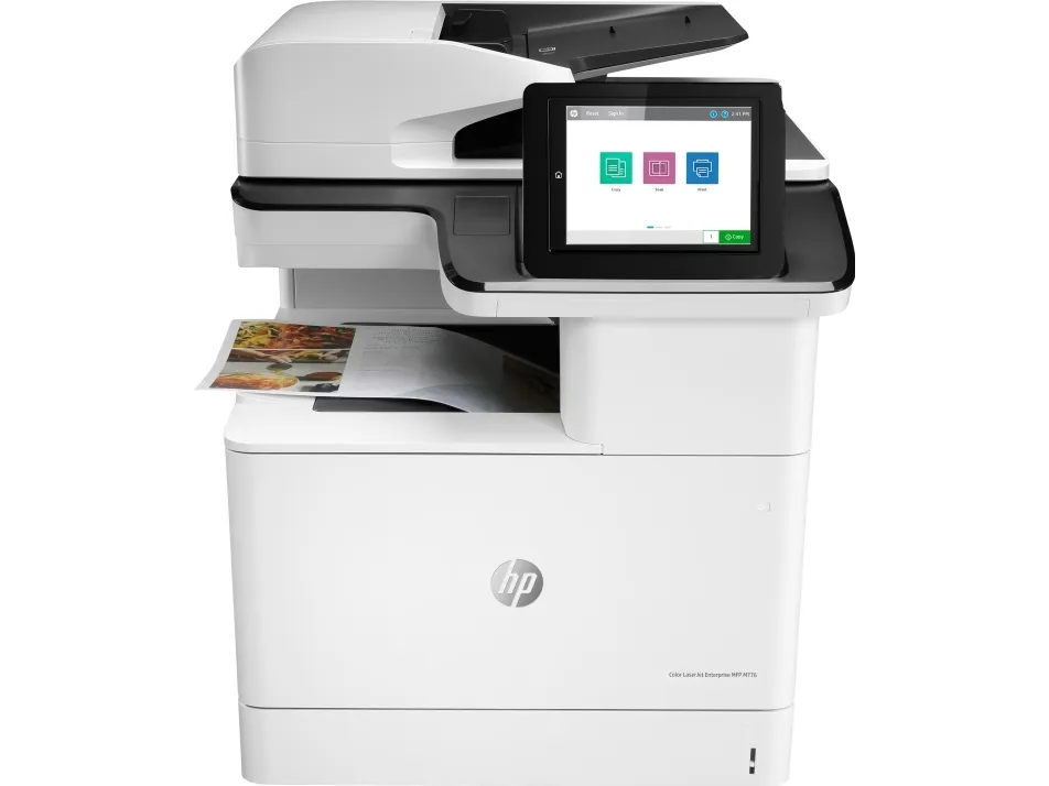 HP Color LaserJet Enterprise MFP M776dn - Multifunktionsprinter - farve - laser - 297 x 864 mm (original) - A3 (medie) - op til 46 spm (kopiering) - op til 46 spm (udskriver) - 650 ark - USB 2.0, Gigabit LAN, USB 2.0 vært