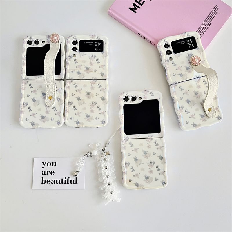 Jaguara - Bloemen telefoonhoesje / bedel / band / set - Samsung Flip