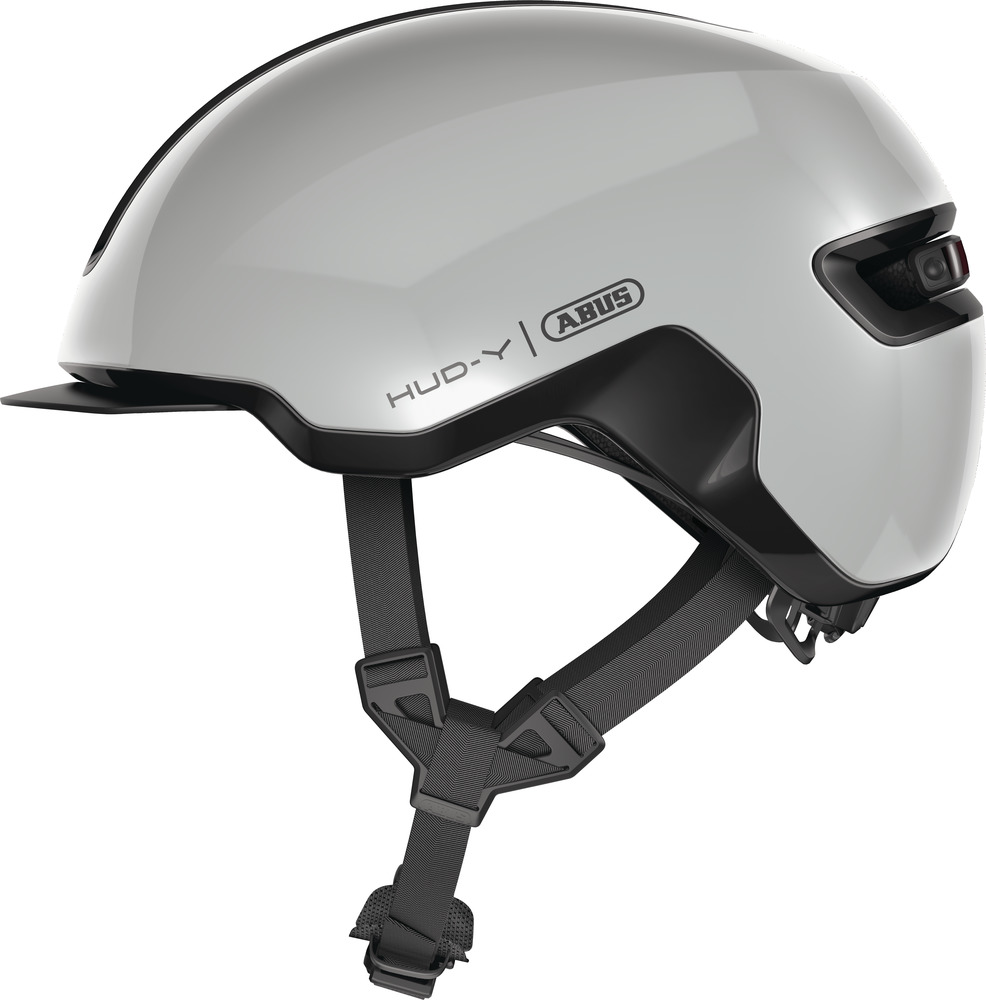 ABUS HUD-Y cykelhjelm LED Race Grey
