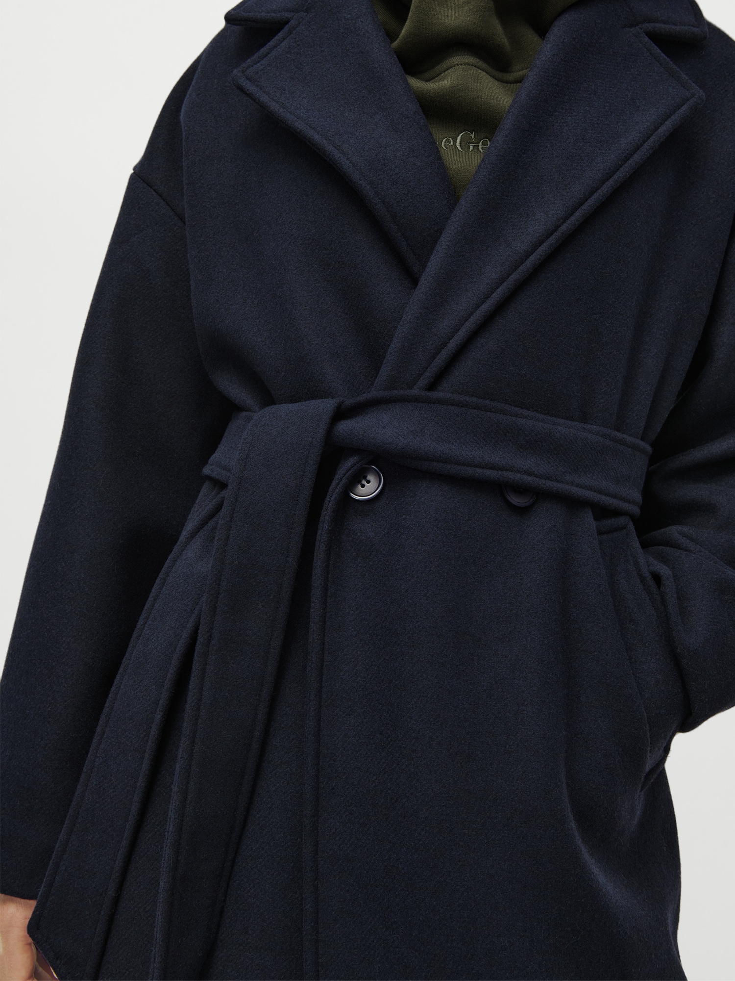 LeGer Langmantel »Betty, LeGer by Lena Gercke«, Regular fit mit V-Ausschnitt
