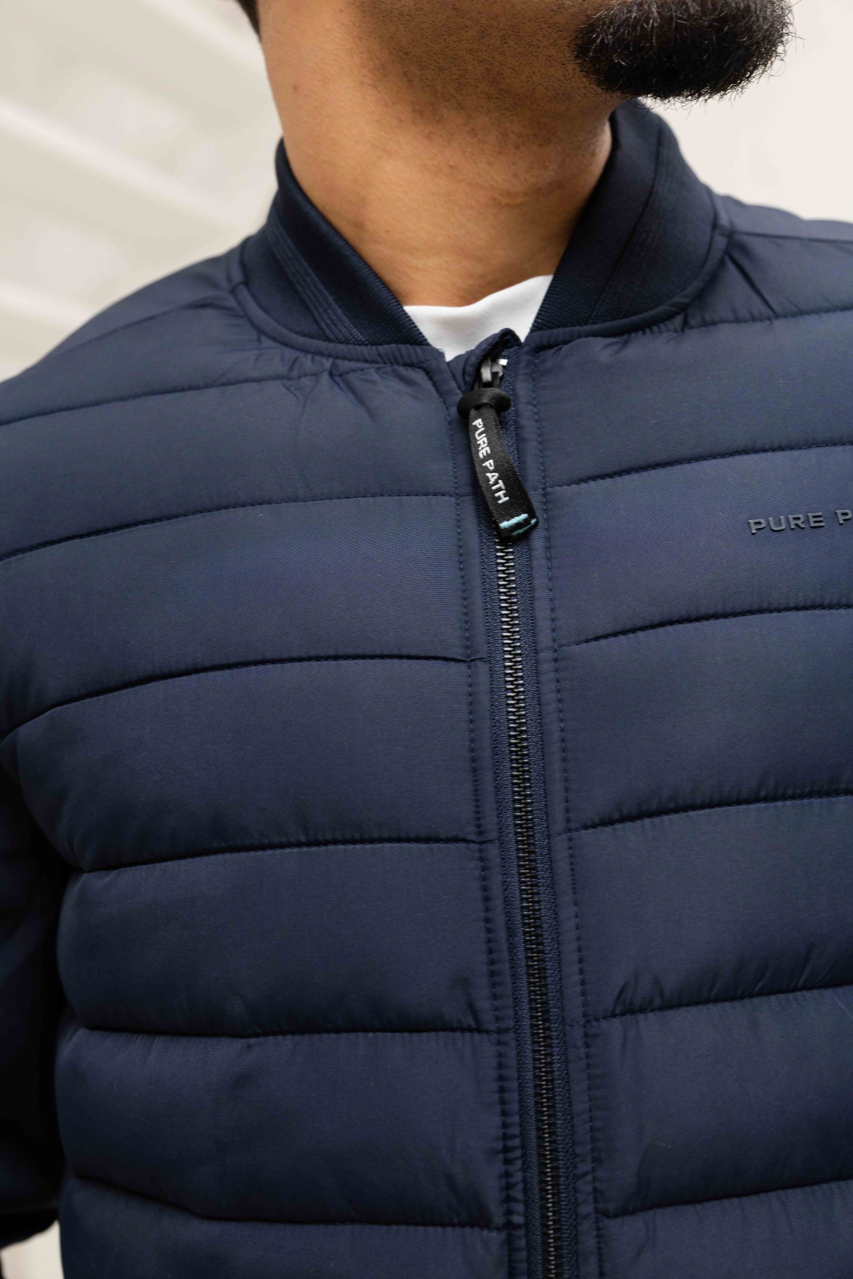 Pure Path Padded Soft Shell Jas Heren Donkerblauw