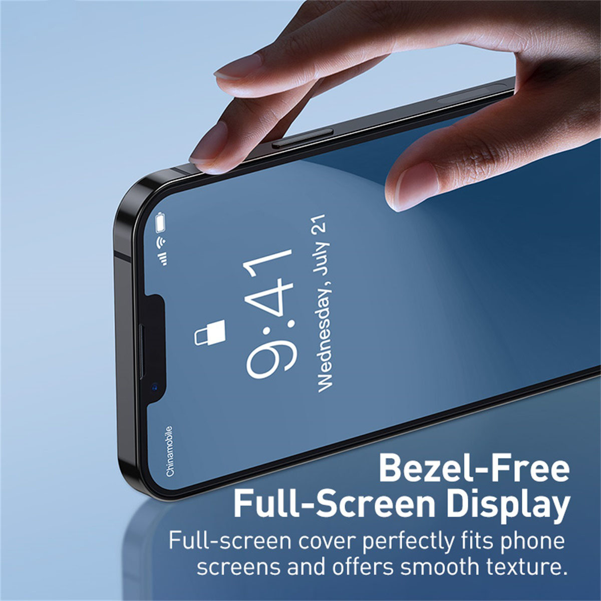 (2er Set) Baseus - iPhone 14 Plus / iPhone 13 Pro Max Panzer Glas Display Montagerahmen Case Friendly