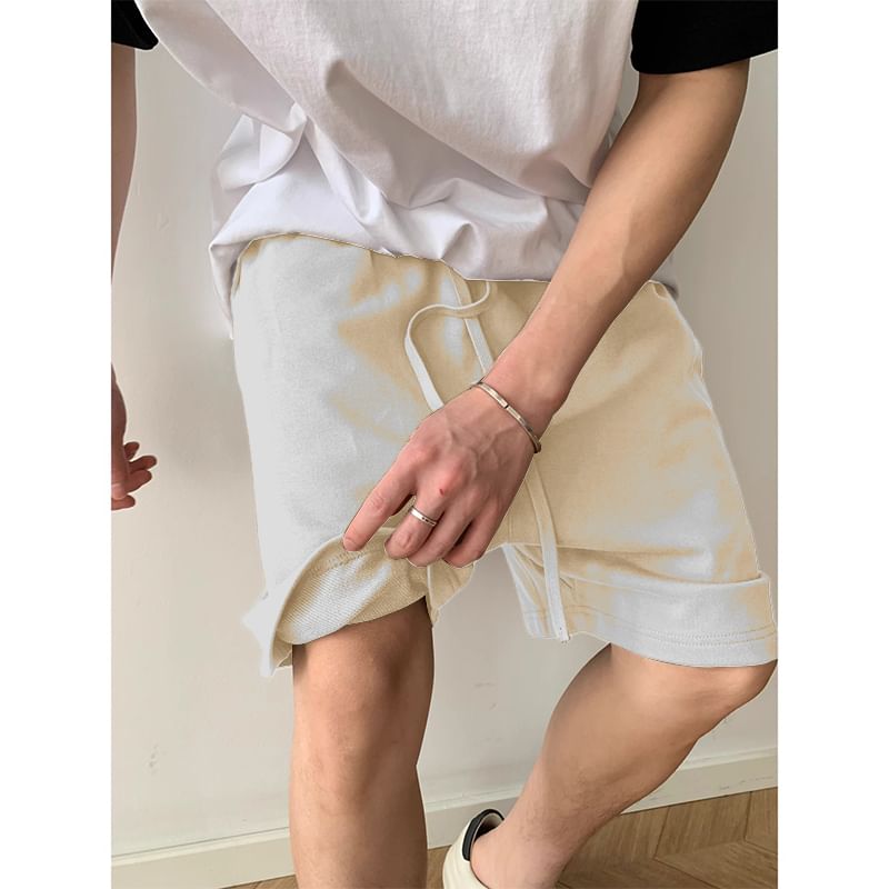 fluffush - Effen joggingbroek met trekkoord in de taille en wijde pijpen