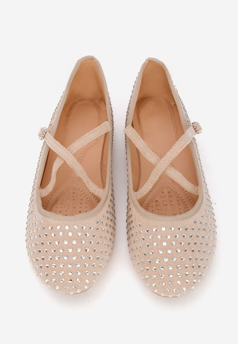 Ballerines à bride beige Karemy