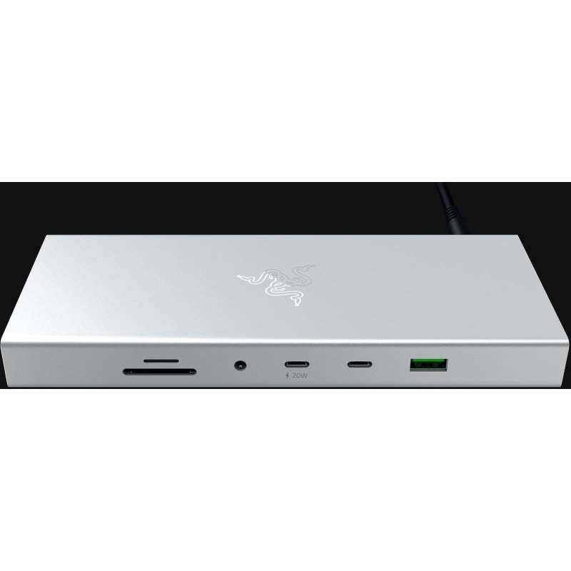 Razer USB 4 Dock USB Type-C 10000 Mbit/s Argent