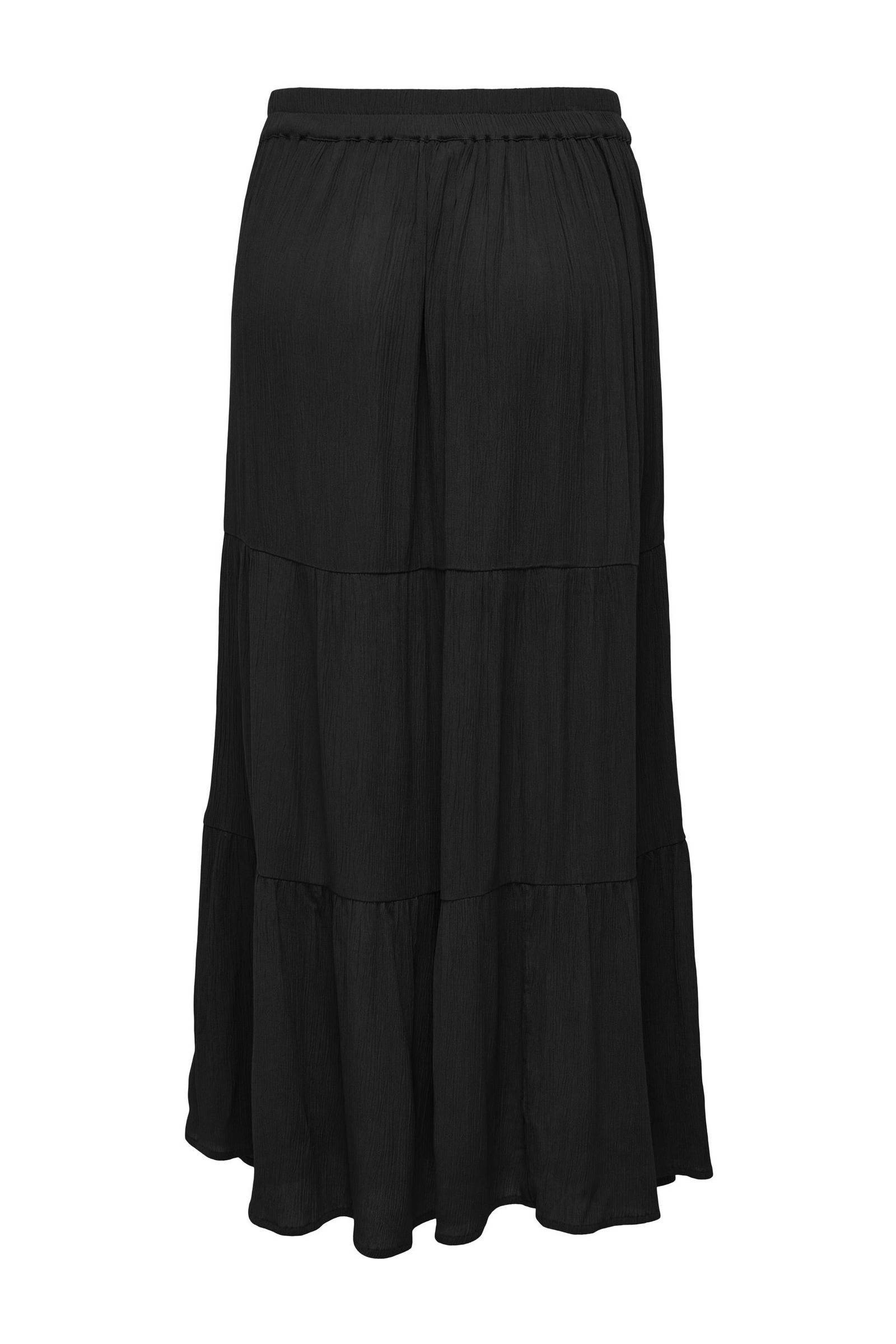 ONLY midi rok ONLMIKKA zwart